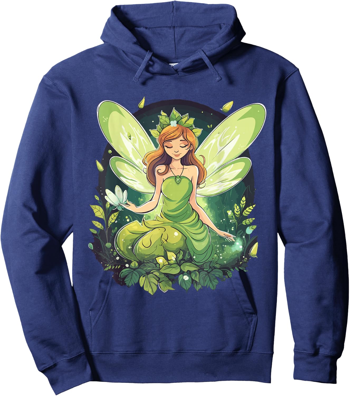 Forest Fairy , black Hoodie - Hoodie | Navy