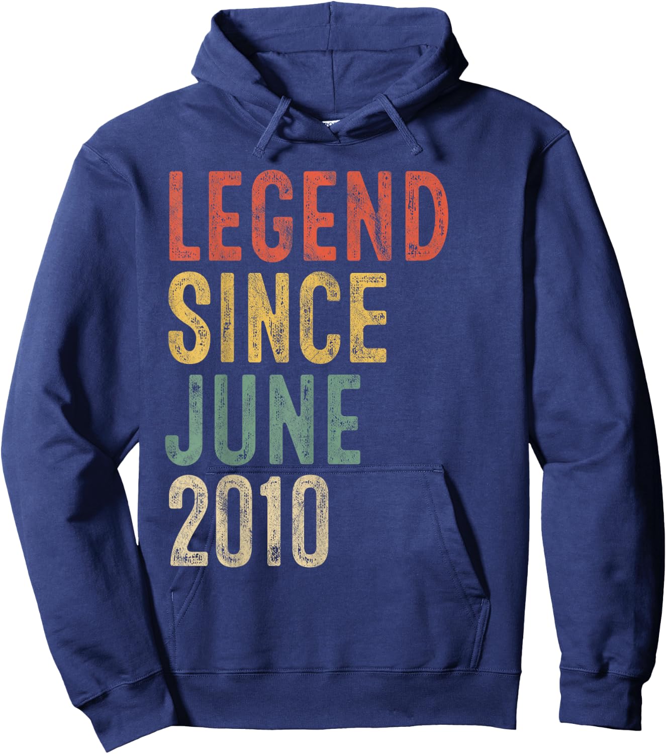 Legend Since June 2010 16th Birthday Boy Girl 16 Year Old Hoodie - Hoodie | Navy
