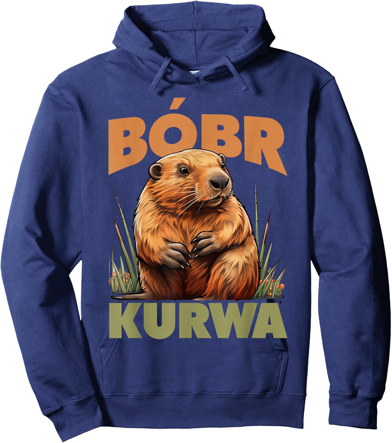 Bobr Kurwa - Bober Beaver Bobr Hoodie - Hoodie | Navy