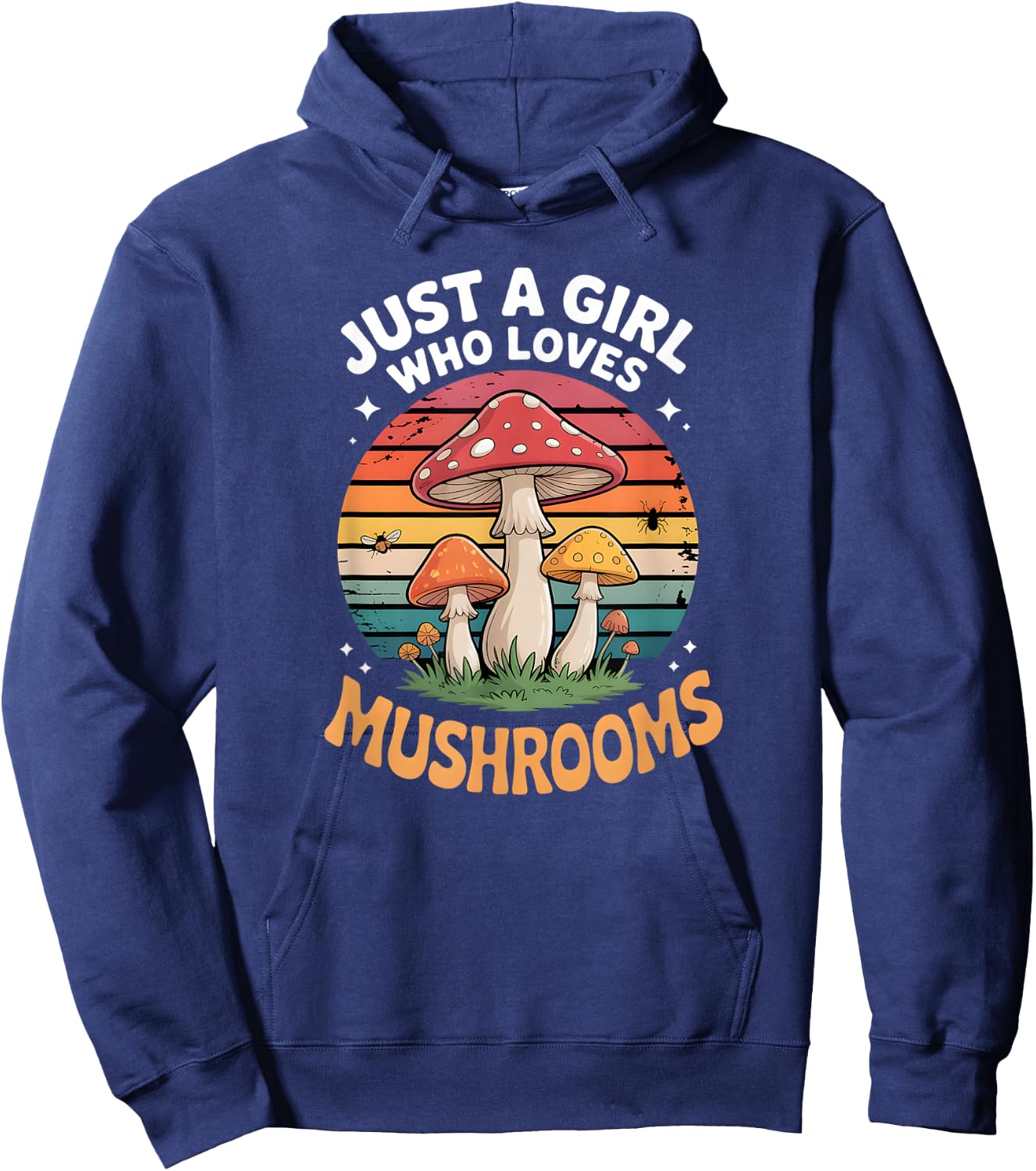 Girls Mushroom Hoodie - Hoodie | Navy