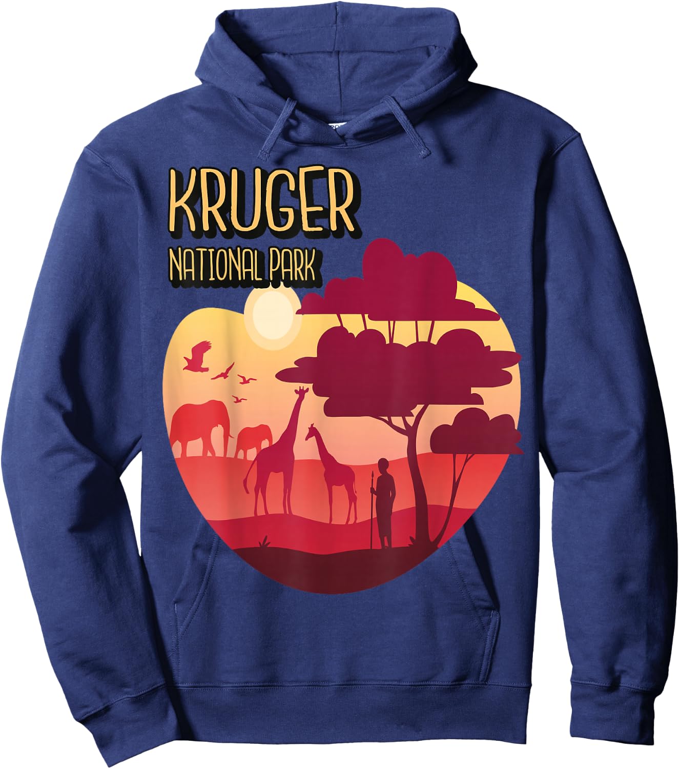 Kruger Safari Tour Africa National Park Souvenir Hoodie - Hoodie | Navy