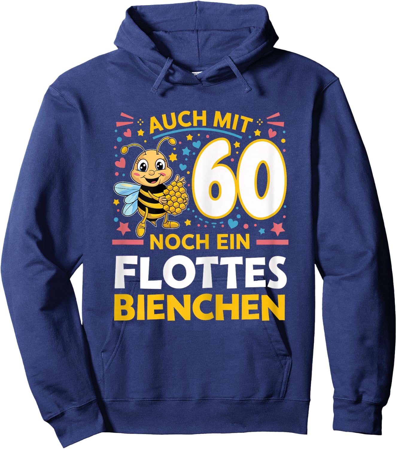 60th Birthday Woman 60 Years 1964 Decorative Funny Gift Women's , black Hoodie - Hoodie | Navy