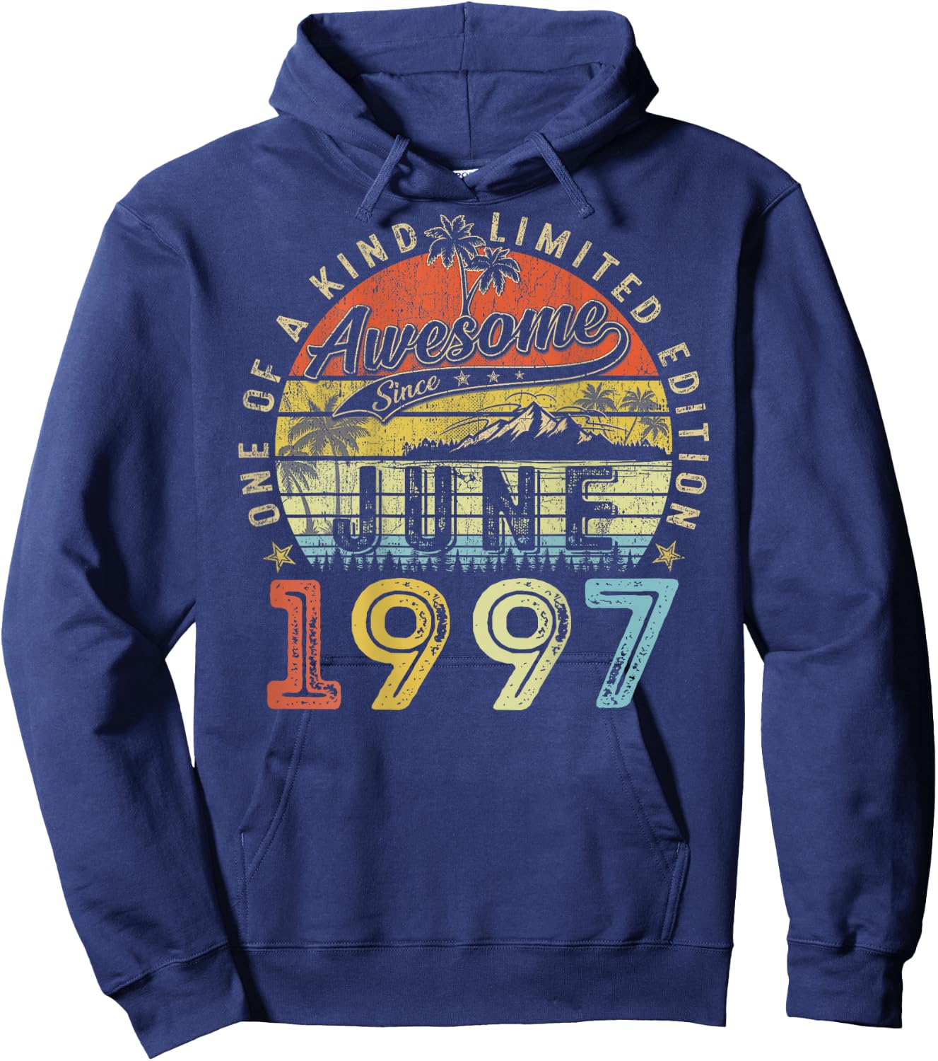 (ON Back) 29 Limited Edition 1997 June 29th Birthday Hoodie - Hoodie | Navy