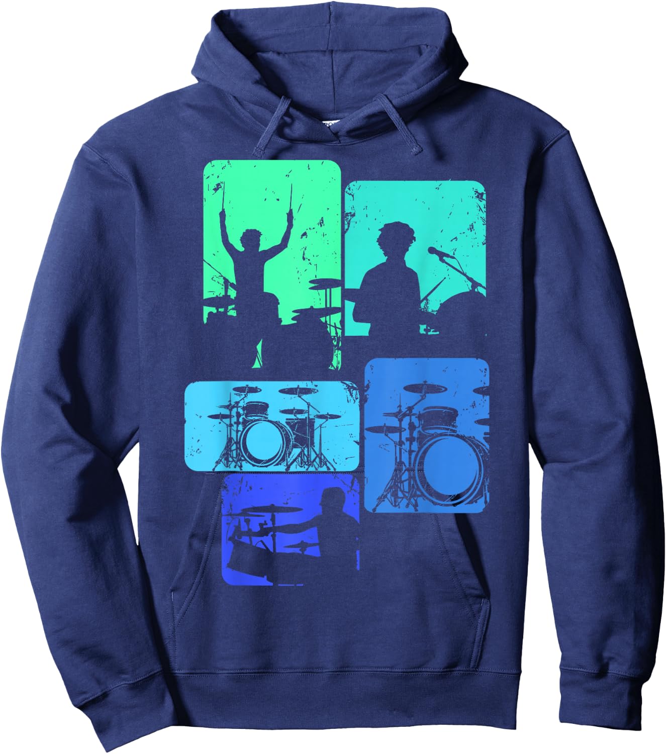 Drummer Boys Children's , black, s Hoodie - Hoodie | Navy