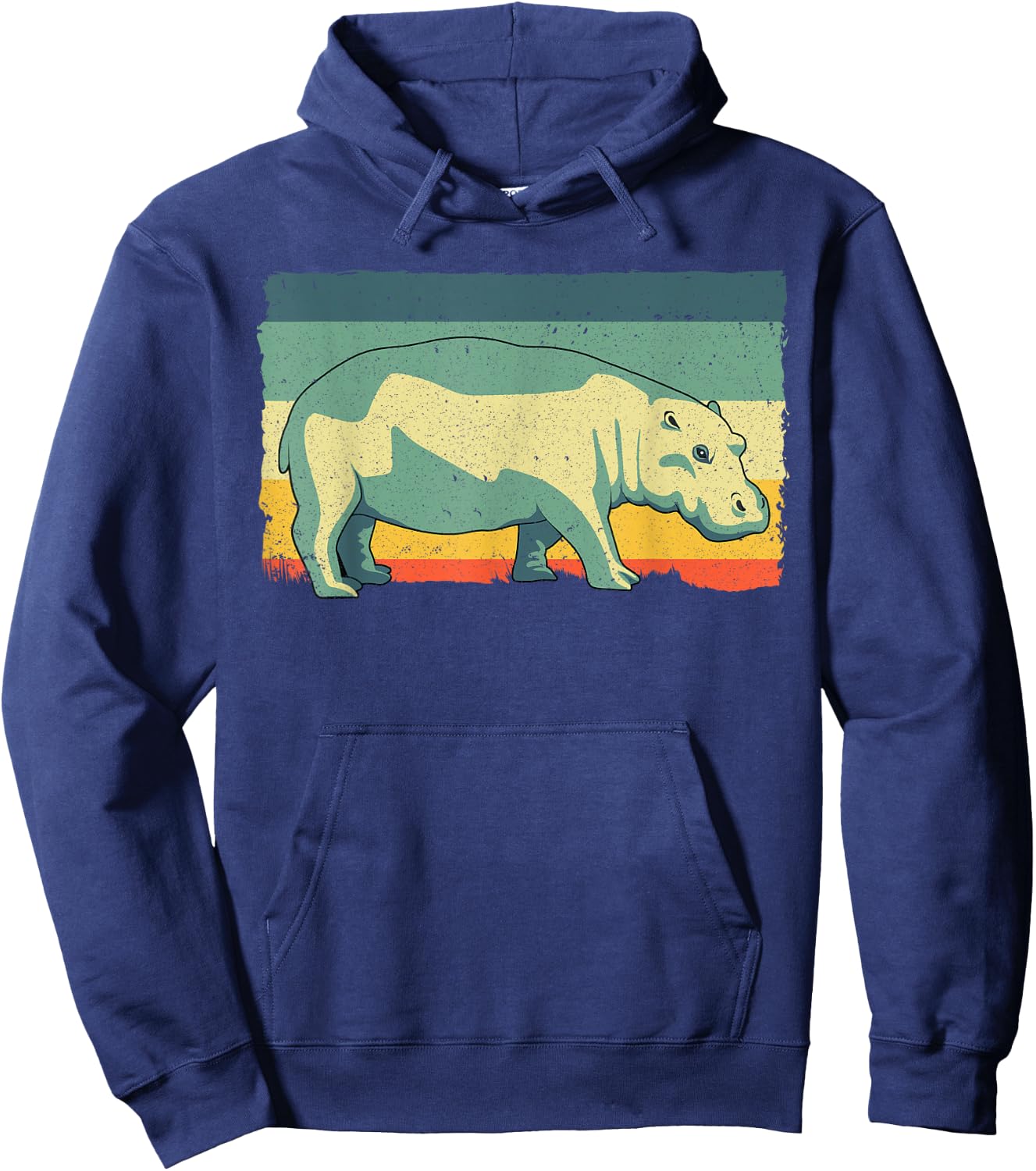 Funny Hippopotamus Design Women Kids Hippo Lovers Hoodie - Hoodie | Navy