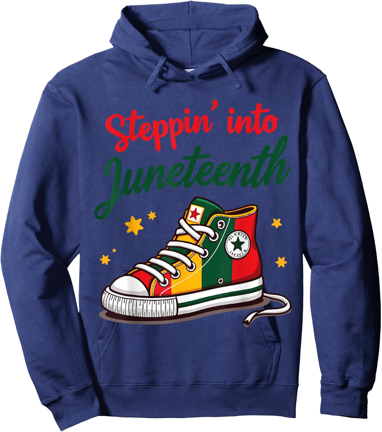 Stepping Into Juneteenth Hoodie - Hoodie | Navy