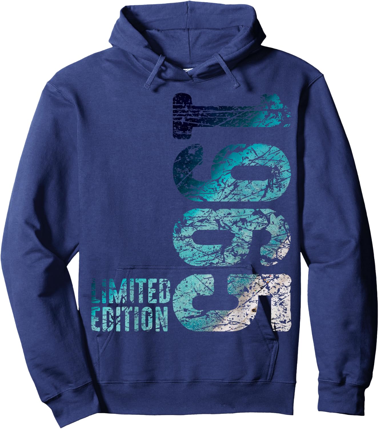 60th Birthday Man Woman 60 Years 1965 Decorative Funny Gift , black Hoodie - Hoodie | Navy