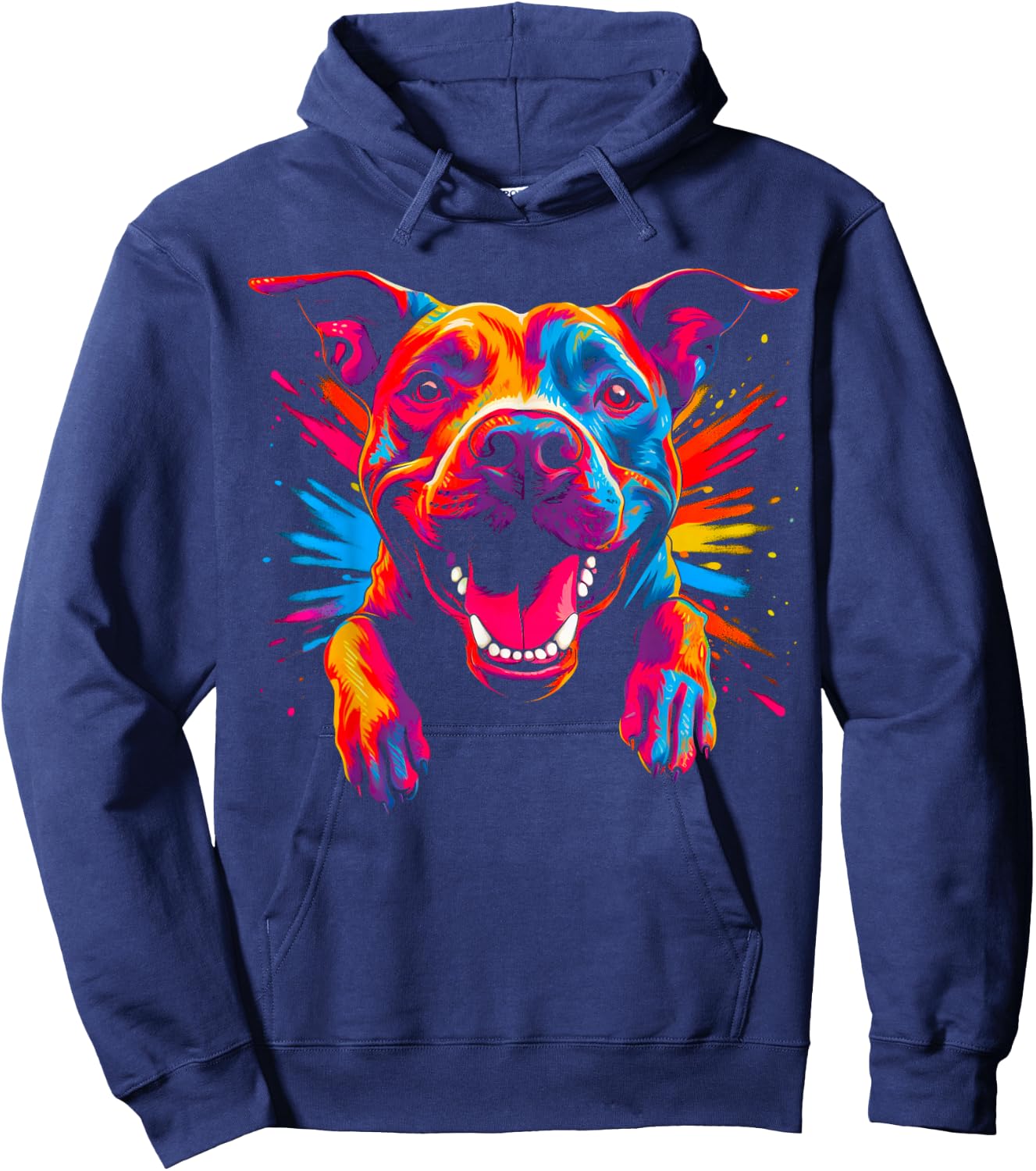 Funny Pitbull Dog Hoodie - Hoodie | Navy