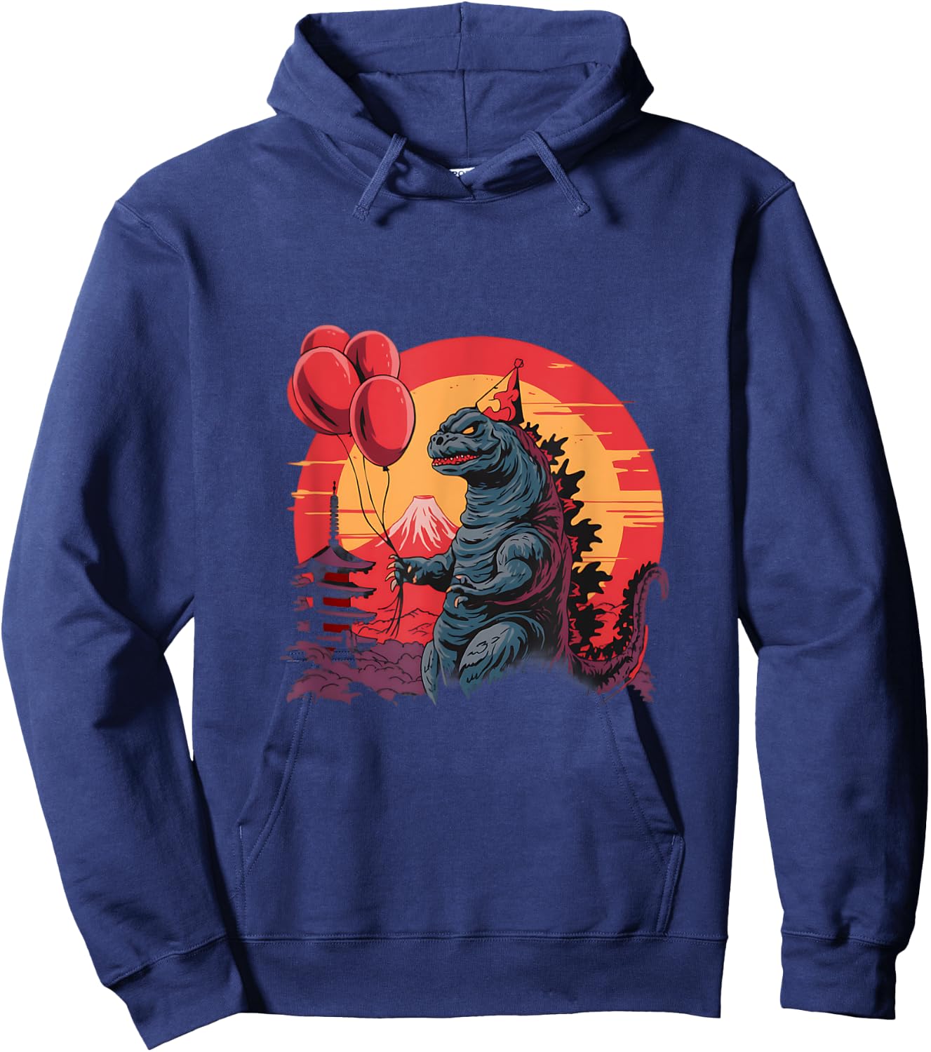 Kaiju Birthday Party Japan Monster Movie Bday Japanese Hoodie - Hoodie | Navy