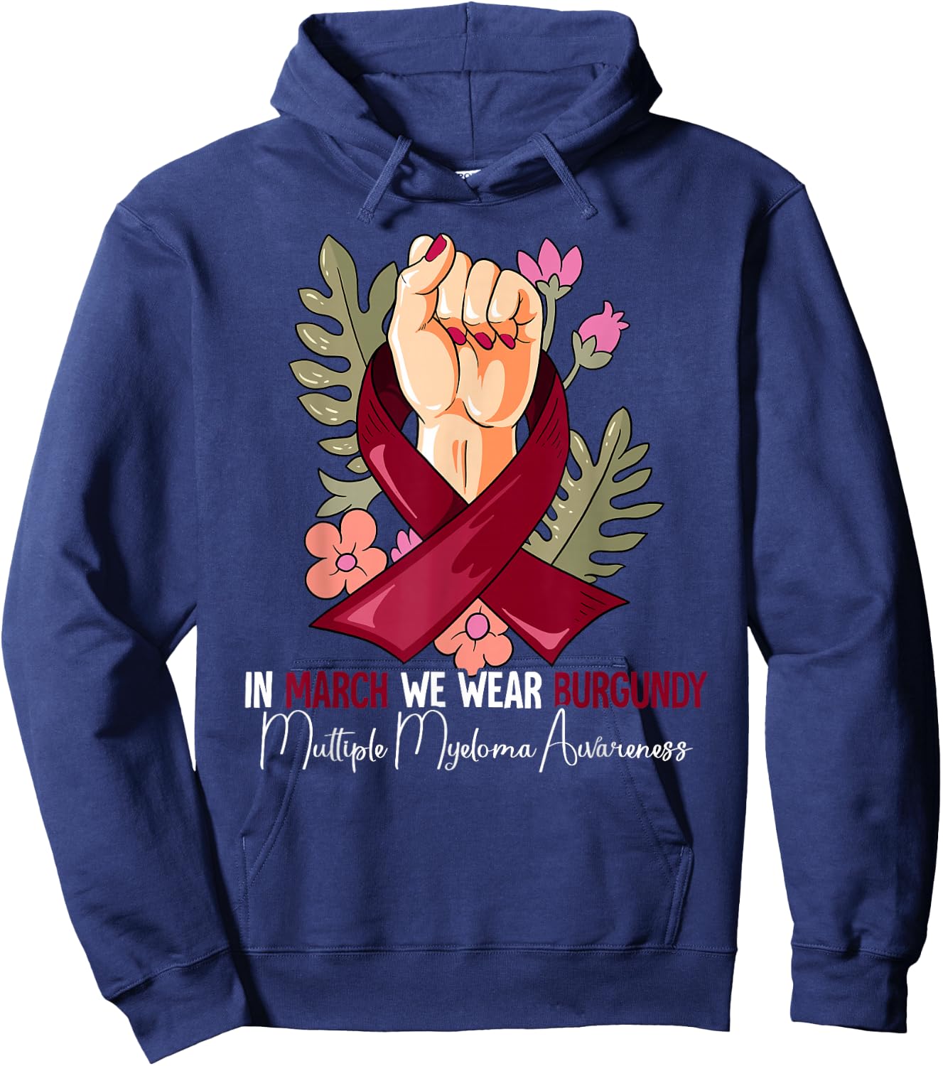 Multiple Myeloma Awareness Hoodie - Hoodie | Navy