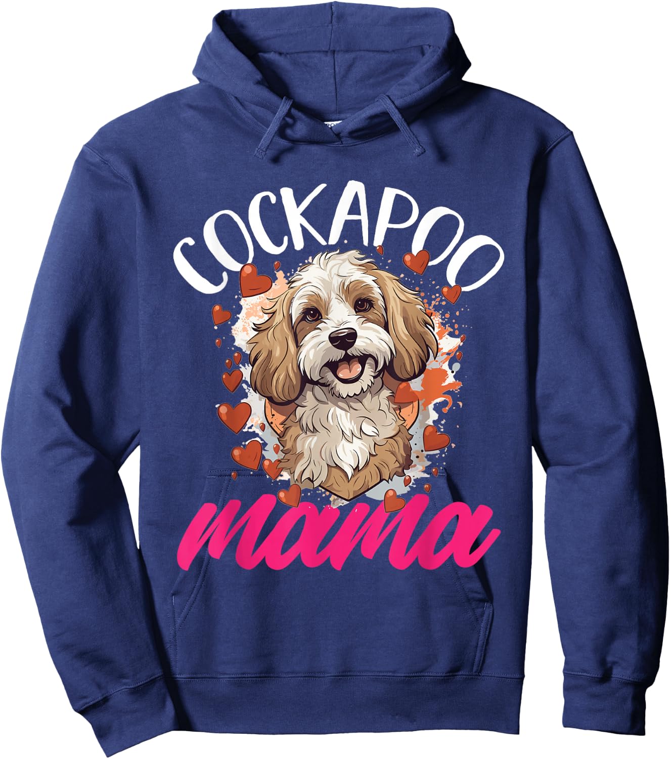 Cockapoo Dog Breed Pet Cockapoo Mama Hoodie - Hoodie | Navy