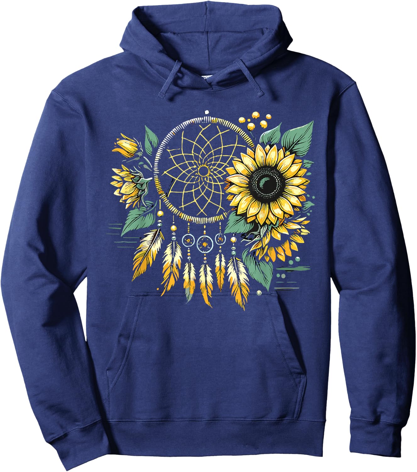 Surreal Dream Catcher Bohemian Spiritual festival fashion Hoodie - Hoodie | Navy
