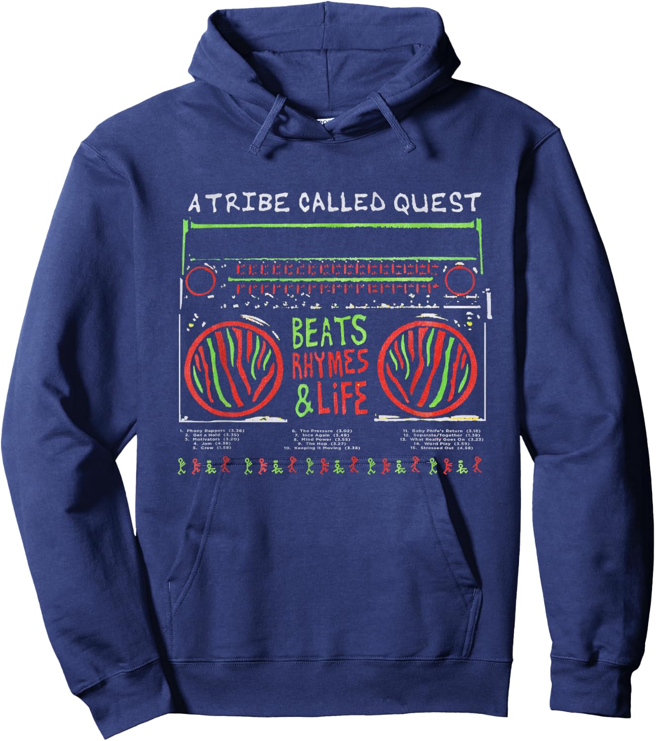 A Tribe Called Quest Beats Rhymes and Life Hoodie - Hoodie | Navy