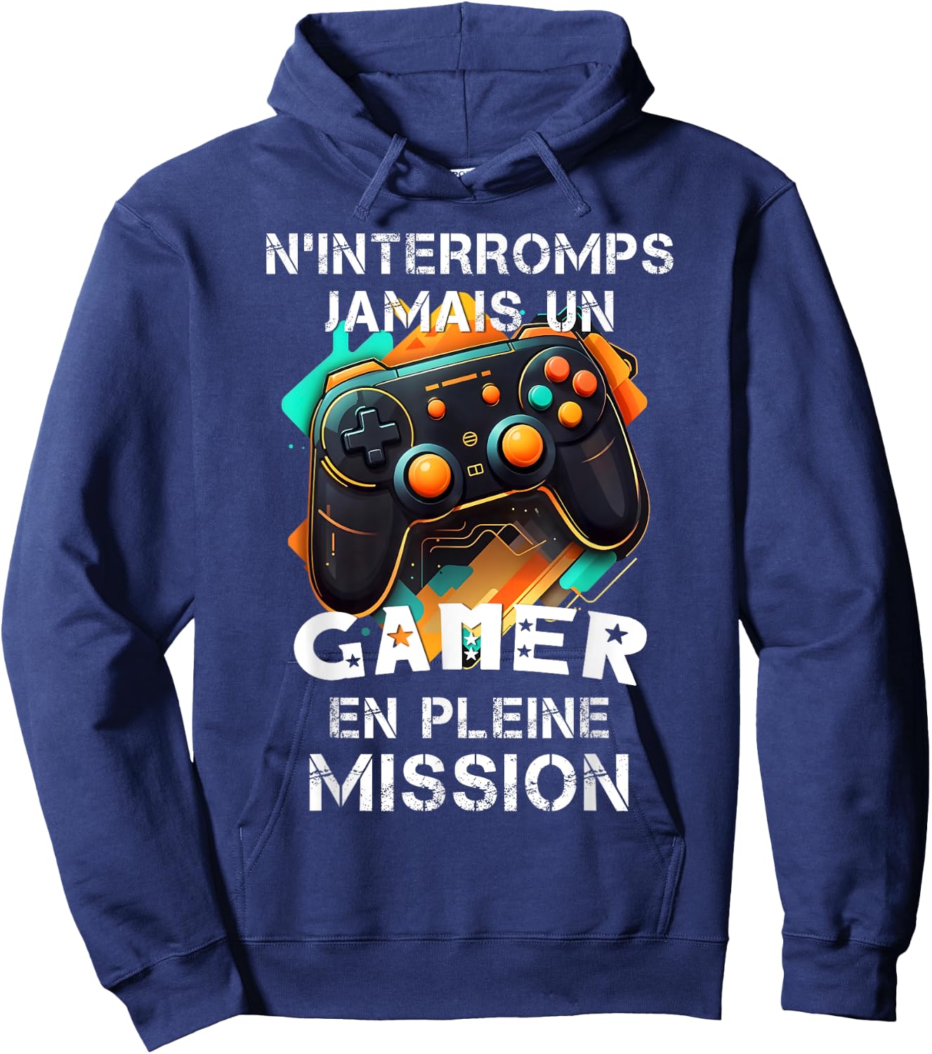 Gamer geek addicted to video games teen console gaming humor , Black, S Hoodie - Hoodie | Navy