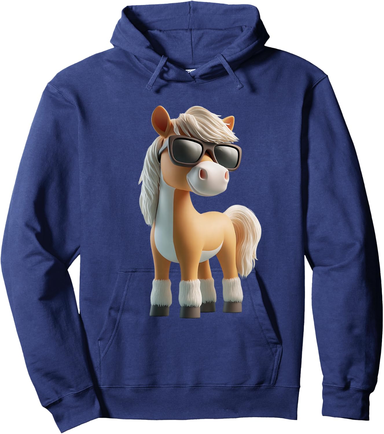 Cooles Pferdemotiv mit Sonnenbrille Pferd Pony Hoodie - Hoodie | Navy
