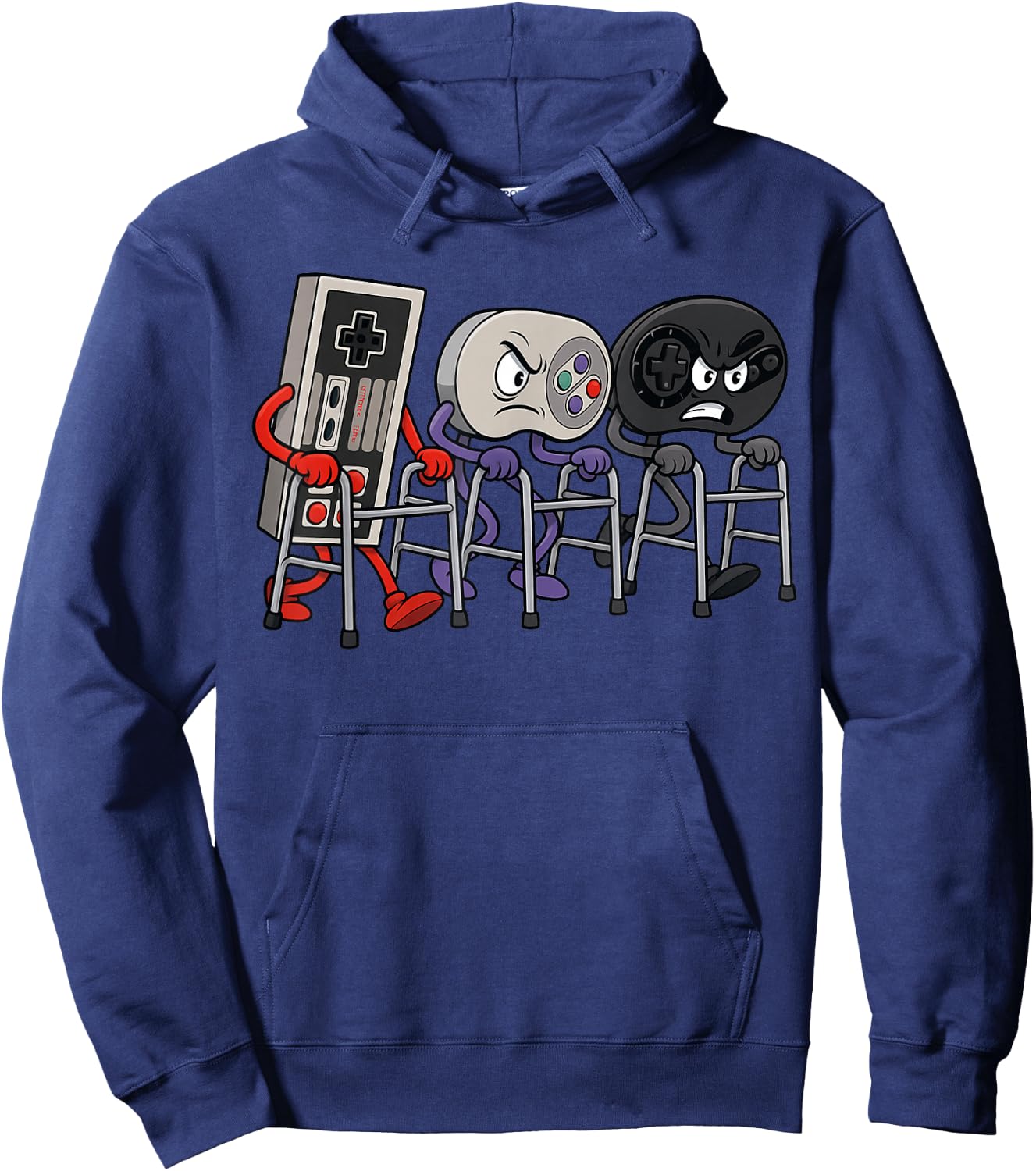 Funny Old Gamer Gaming Retro 90s 80s Jeu vidéo Old Gamer Hoodie - Hoodie | Navy