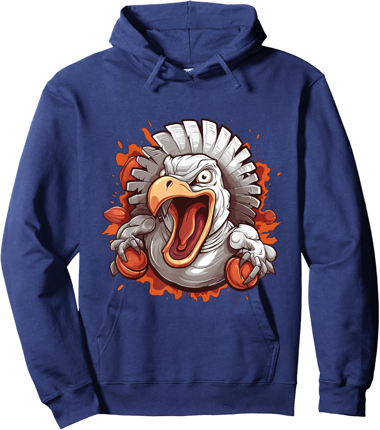 Thanksgiving Turkey Hoodie - Hoodie | Navy