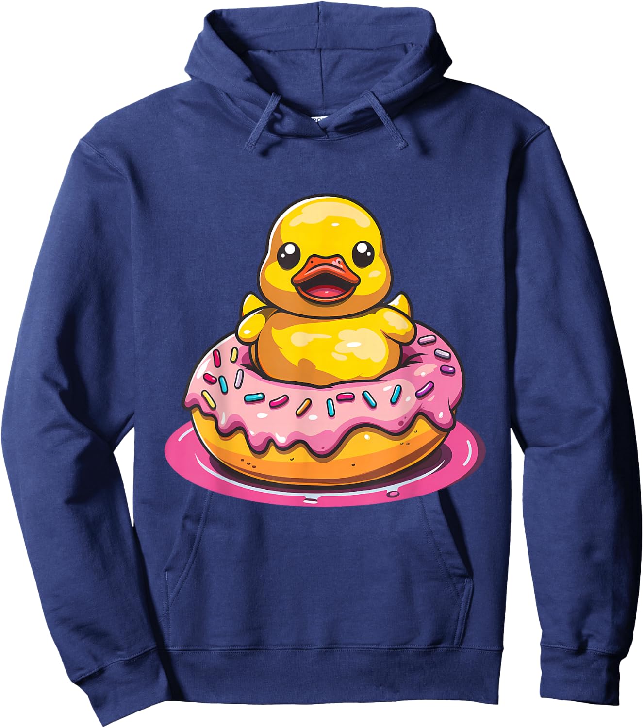Rubber Duck Rubber Duckie Donut Rubber Duckling Duck Lover Hoodie - Hoodie | Navy