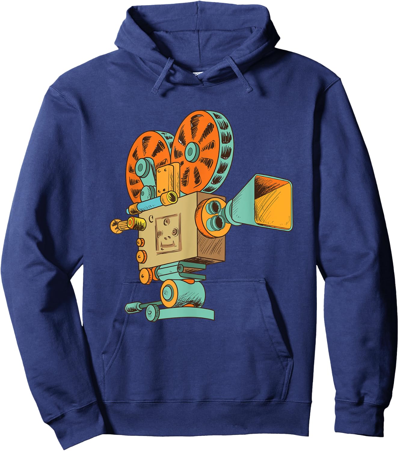 Retro Vintage Film Camera for Filmmakers and Movie Directors Hoodie - Hoodie | Navy
