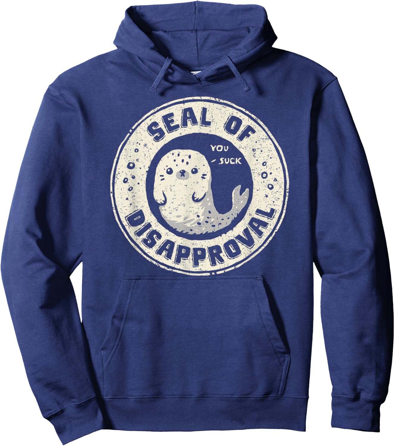 Seal of Disapproval Hoodie - Hoodie | Navy
