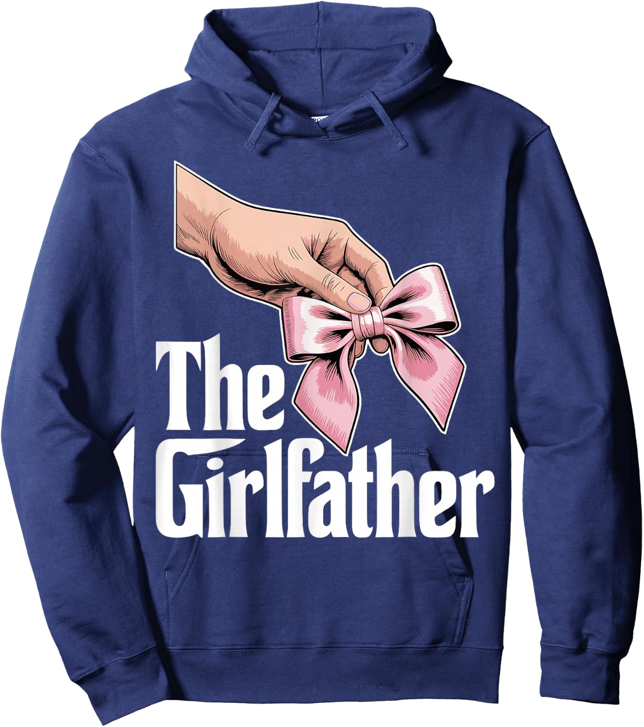 The Girlfather, Girl Dad Daddy's Little Girl, Father's Day Hoodie - Hoodie | Navy