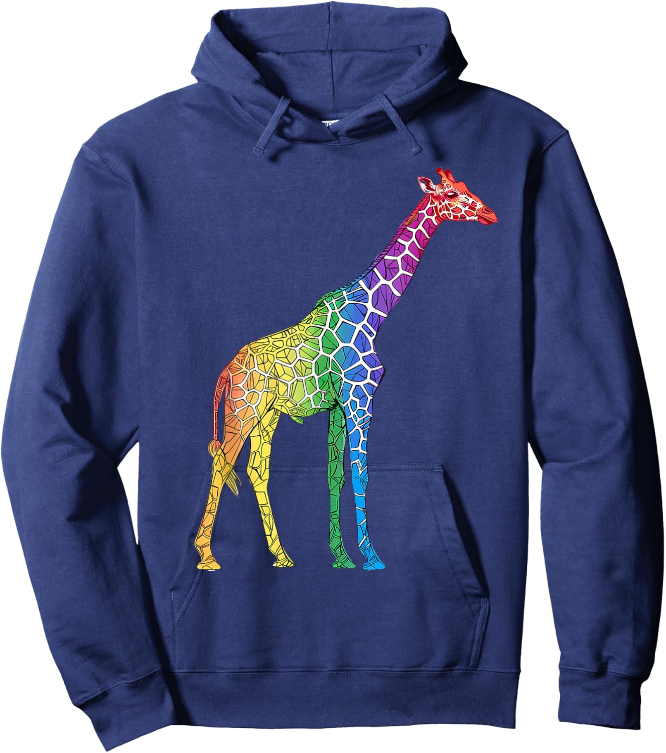 LGBT Giraffe Gay Pride Month Lesbian Pride Rainbow LGBTQ Hoodie - Hoodie | Navy