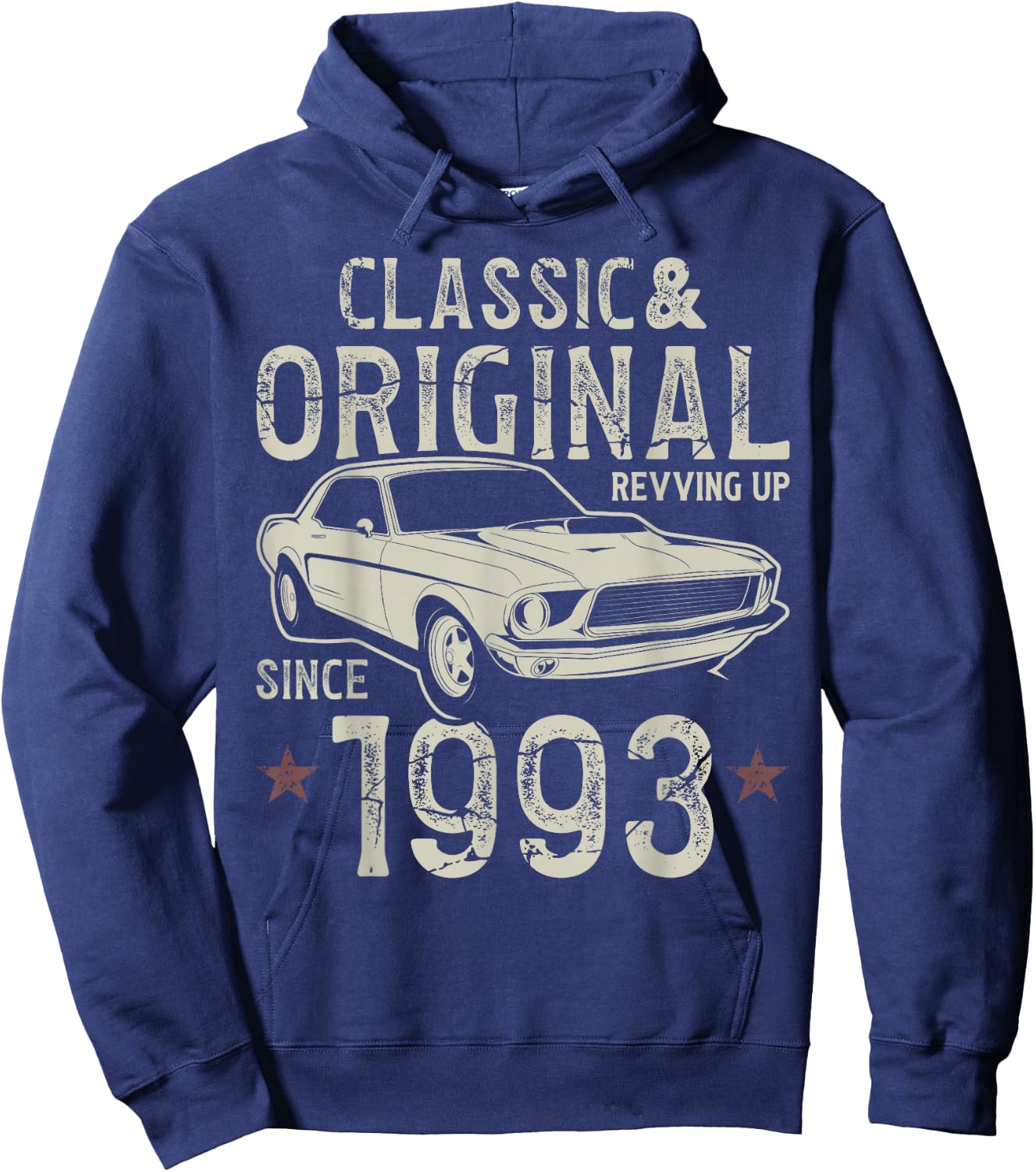33e anniversaire 1993 Voiture classique Hoodie - Hoodie | Navy