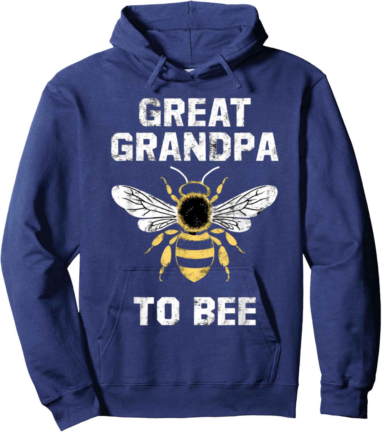 great grandpa to bee Pregnancy Announcement New Grandpa Hoodie - Hoodie | Navy
