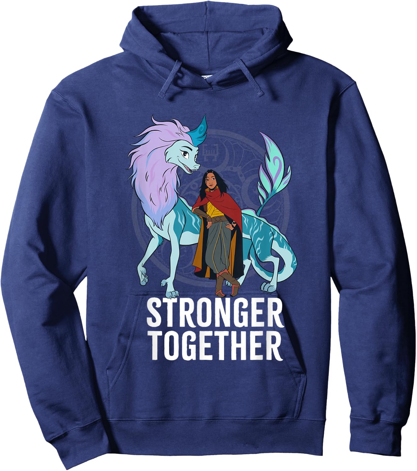 Disney Raya and the Last Dragon Warriors Stronger Together Hoodie - Hoodie | Navy