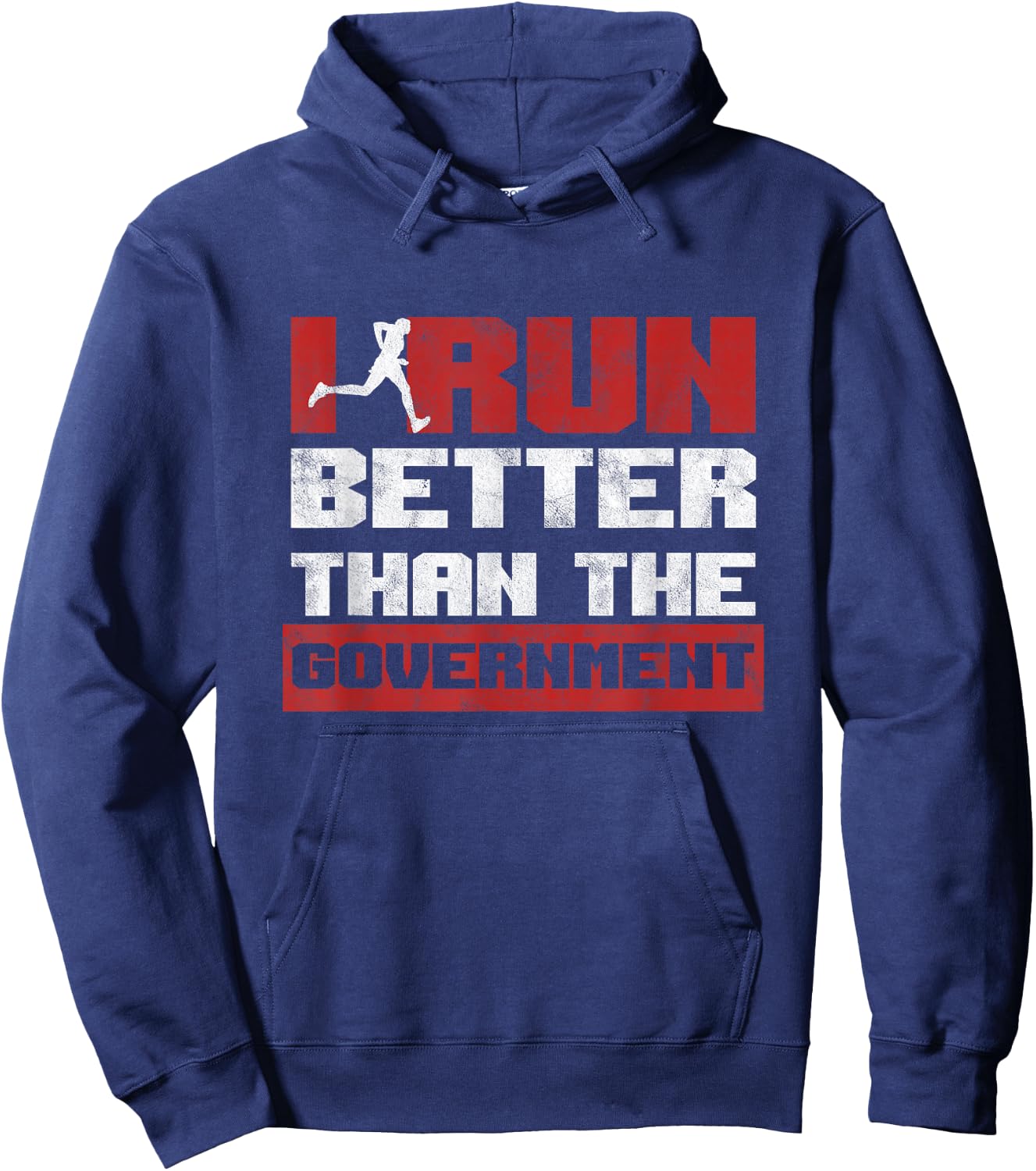 Track Athletes Sprinter Ich Renne Besser als Die Government Hoodie - Hoodie | Navy
