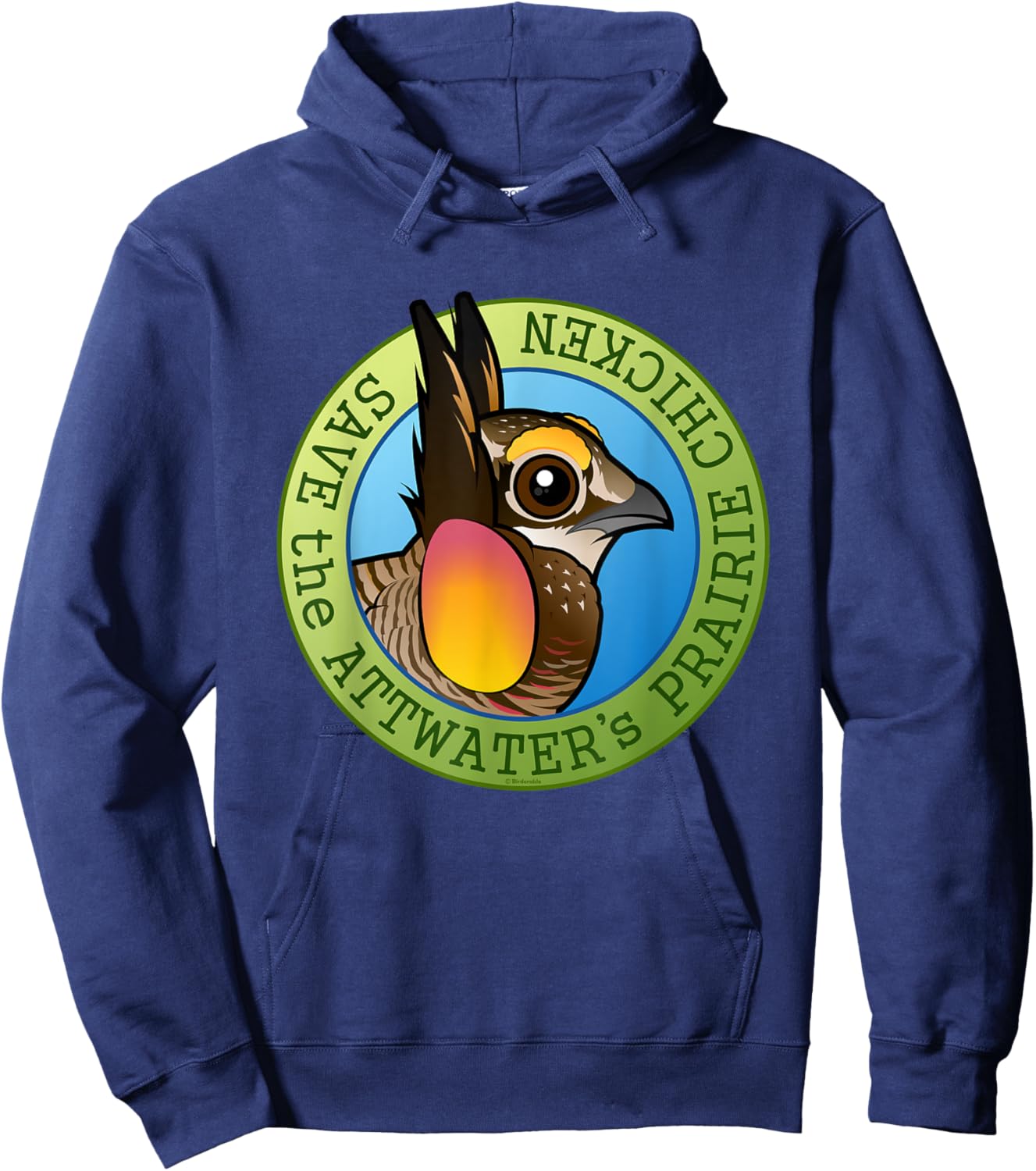 Save the Attwater's Prairie-Chicken Cute Conservation Gift Hoodie - Hoodie | Navy