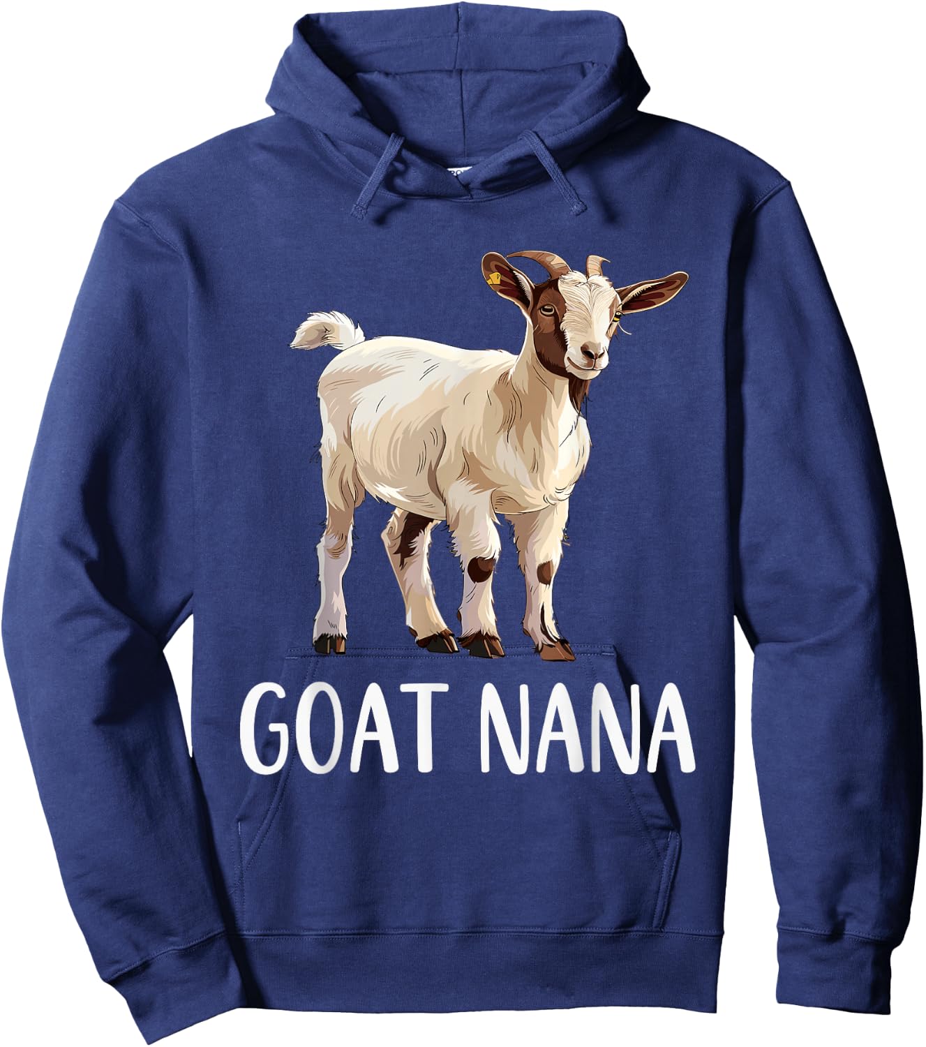 Goat Nana Funny Animals Lover Grandma Gift Mothers Day Hoodie - Hoodie | Navy