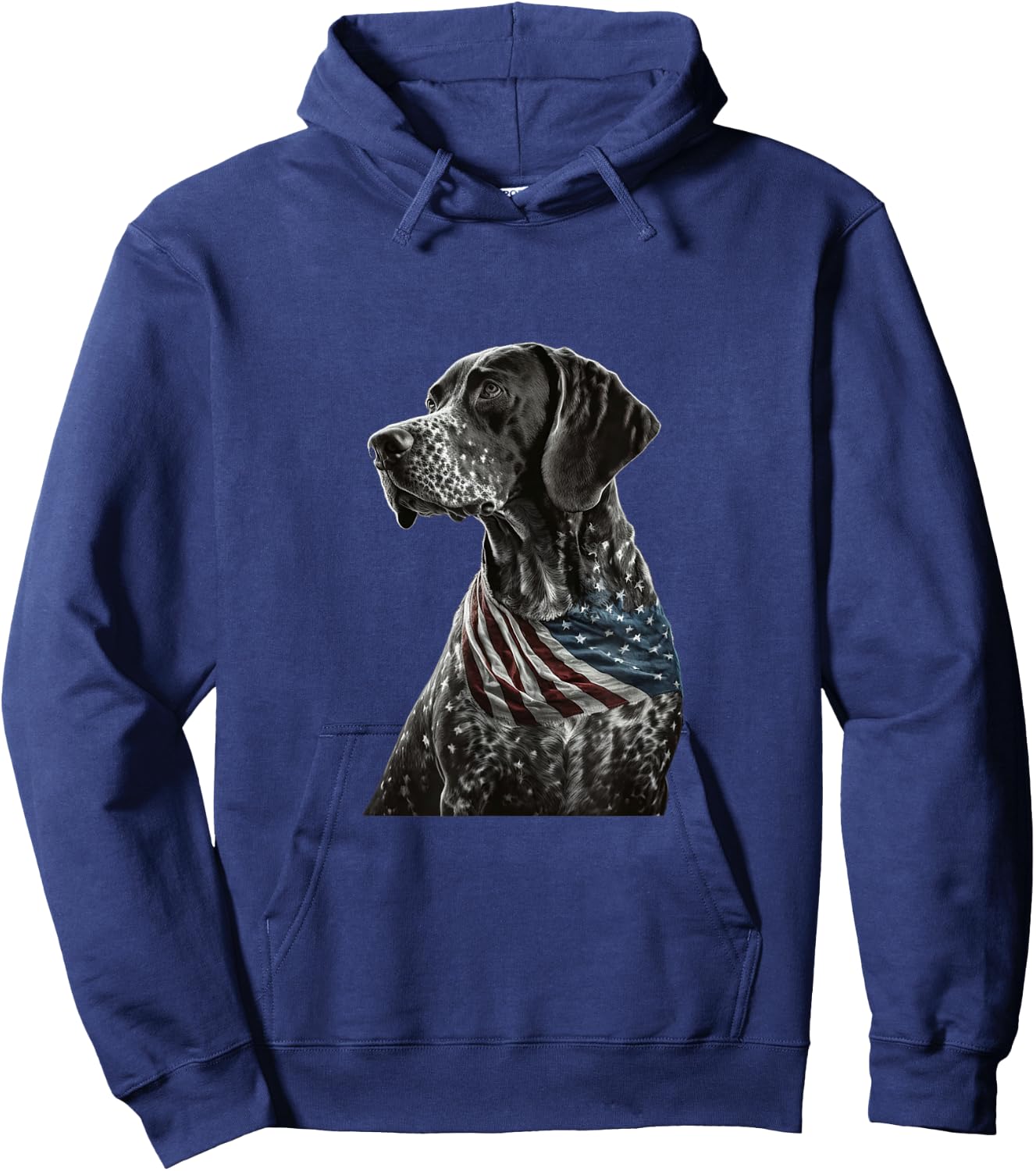 German Shorthair Pointer 4th July Funny GSP Mom Dad Hoodie - Hoodie | Navy