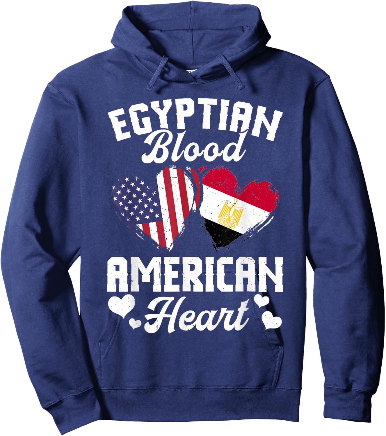 Egyptian Flag Uniform American Outfit US Flags Egypt Hoodie - Hoodie | Navy
