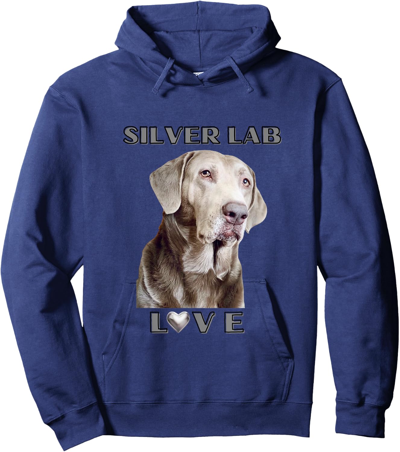 Silver Labrador Retriever Dog Men Women Girls Kids Hoodie - Hoodie | Navy