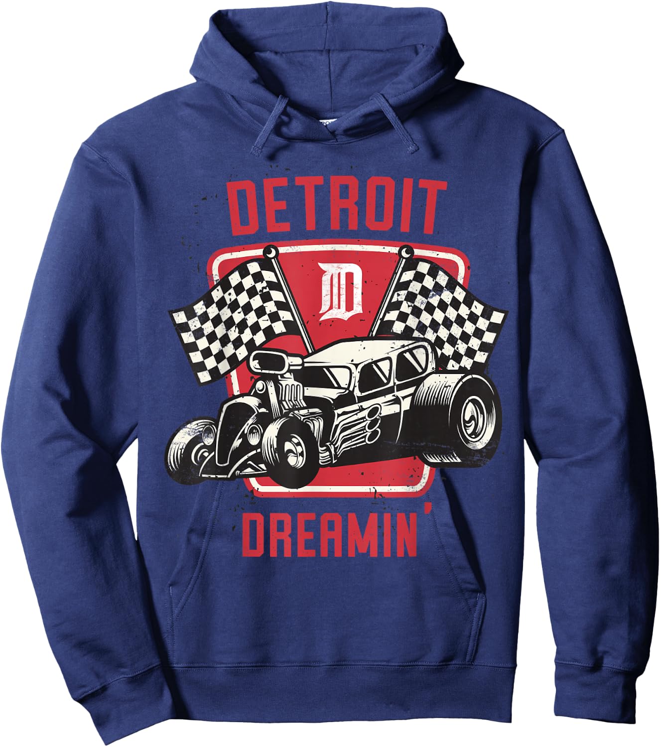 Detroit Dreamin' - Michigan Woodward Cruise Gift Hoodie - Hoodie | Navy