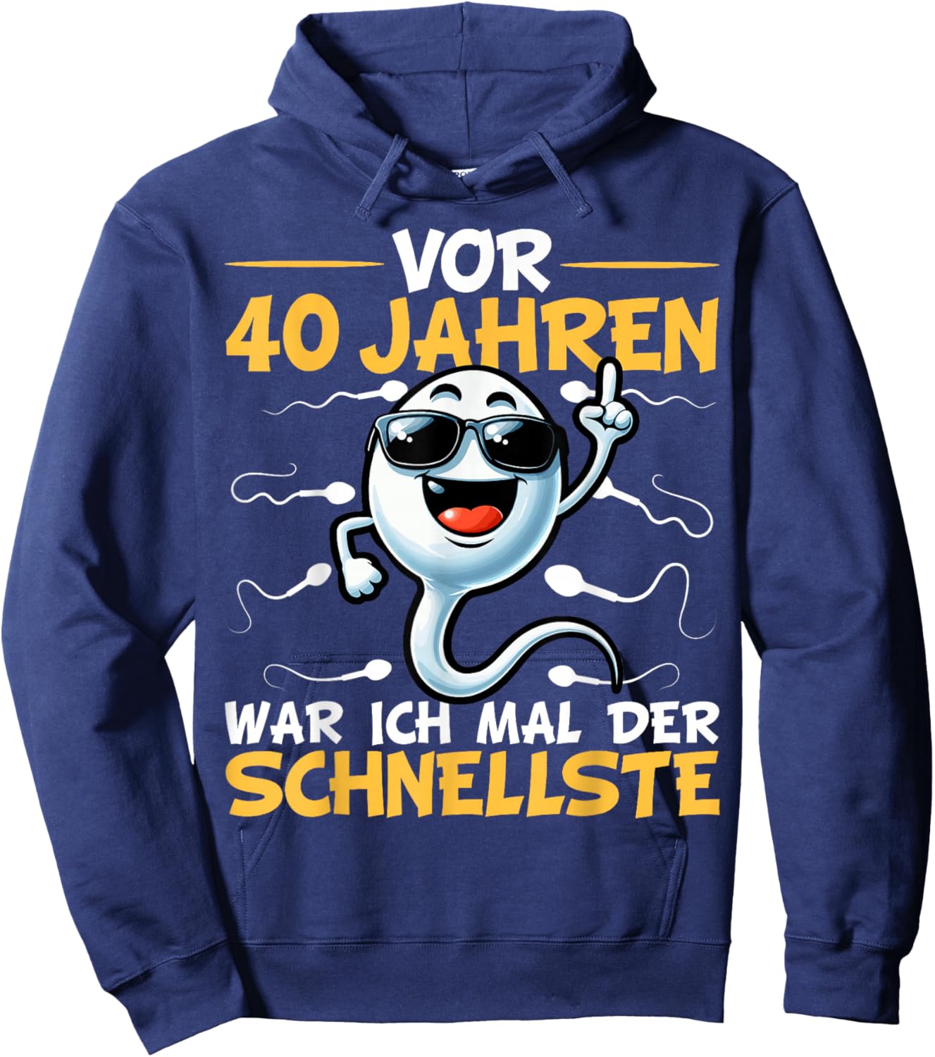 40th Birthday Man Woman 40 Years 1984 Decorative Funny Gift , black Hoodie - Hoodie | Navy