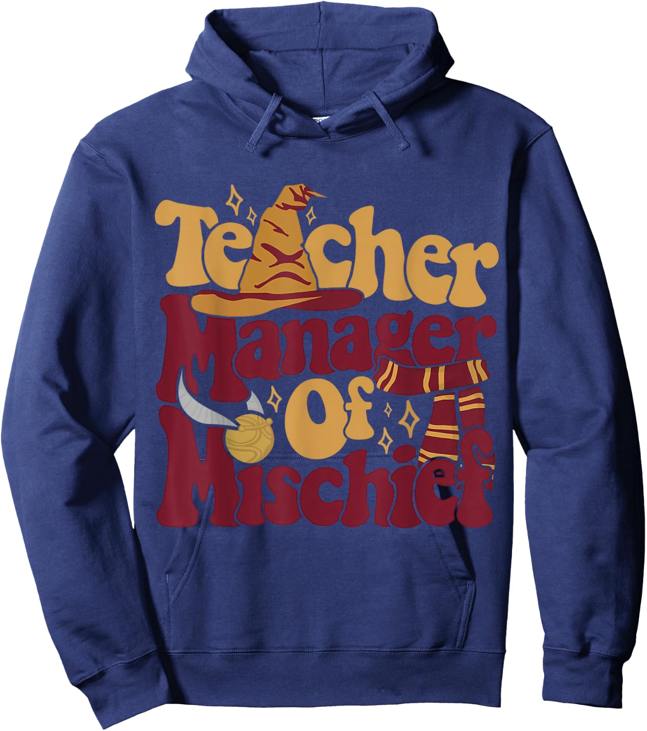 Magical Teacher Shirt Manager Of Mischief Teacher Gifts Hoodie - Hoodie | Navy