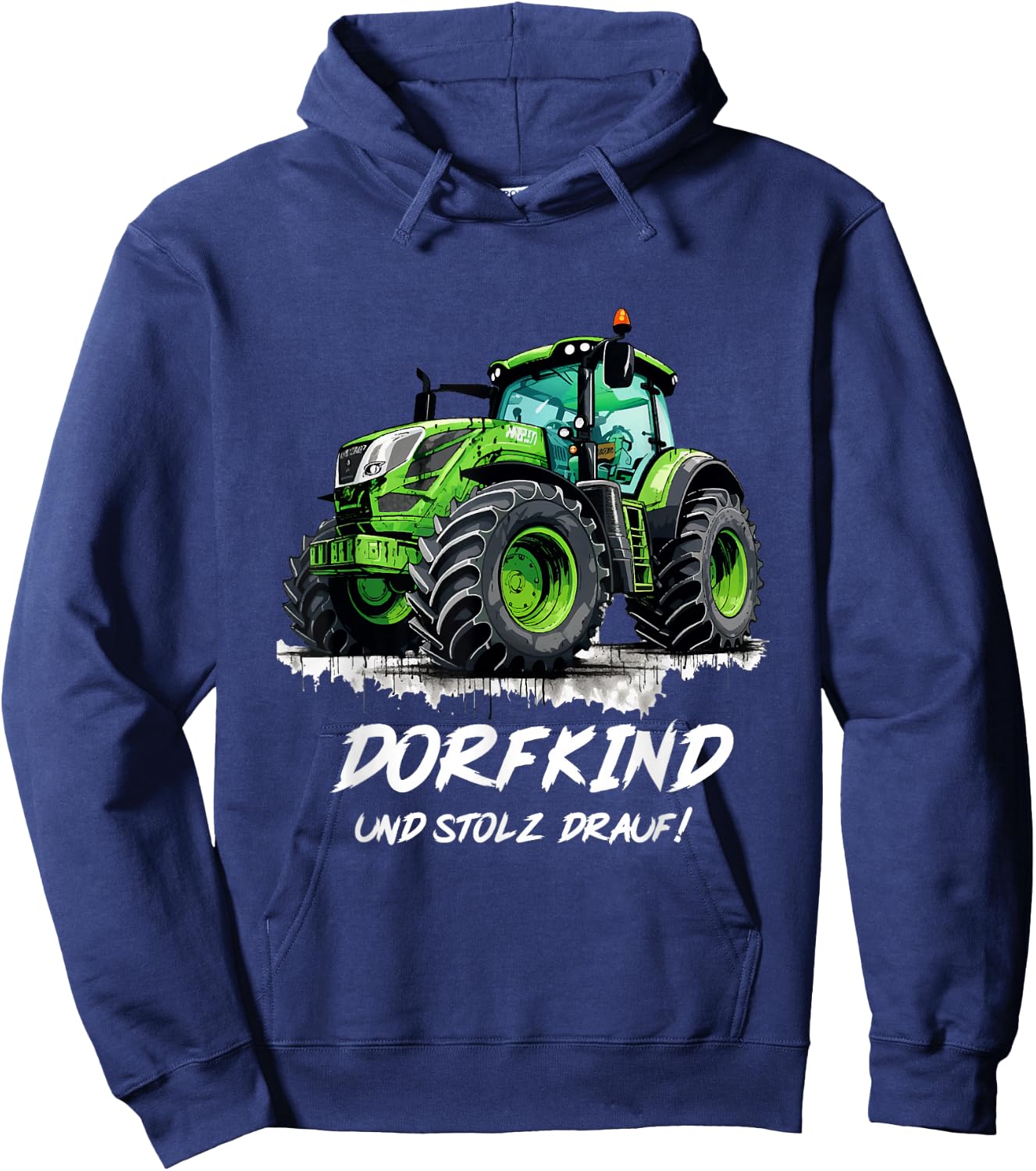 Dorfkind Traktor Design Landwirt & Bauern Trecker Geschenk Hoodie - Hoodie | Navy