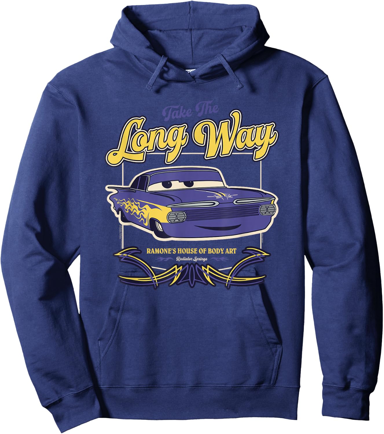 Disney and Pixar’s Cars Ramone’s Body Art Take the Long Way Hoodie - Hoodie | Navy