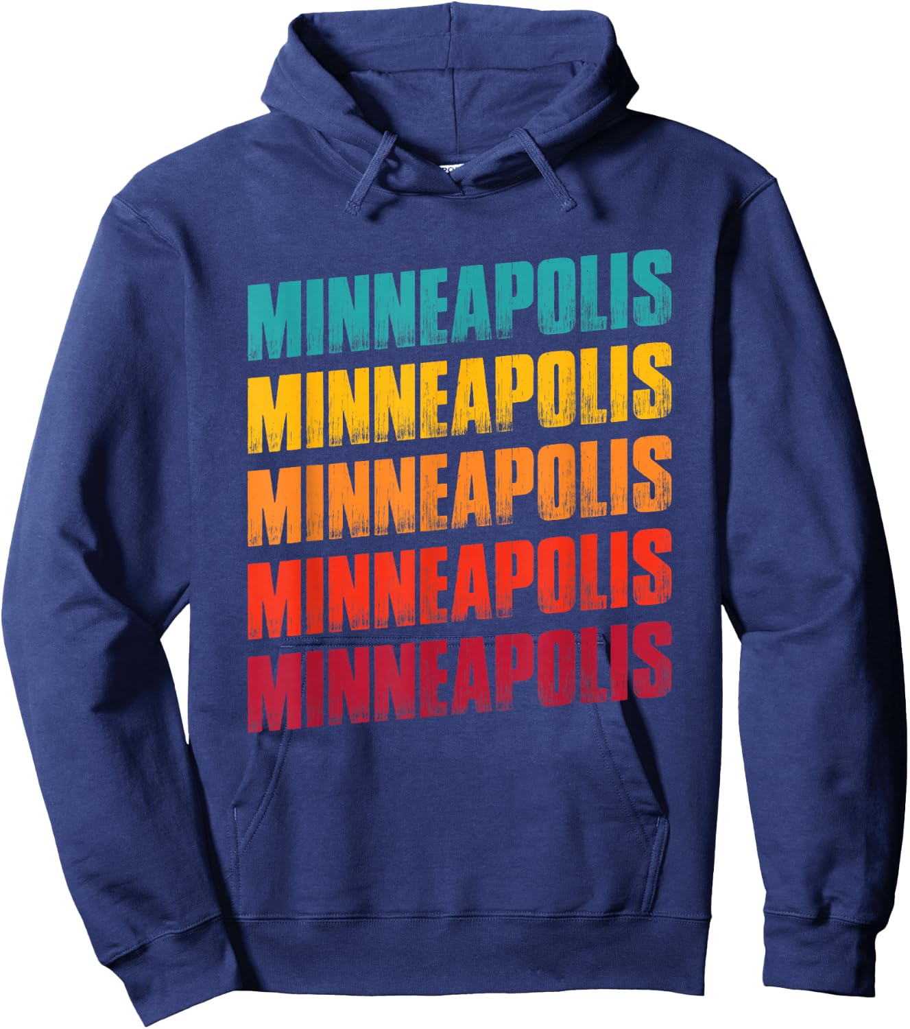 Minneapolis Minnesota Souvenir - Retro Vintage Minneapolis Hoodie - Hoodie | Navy