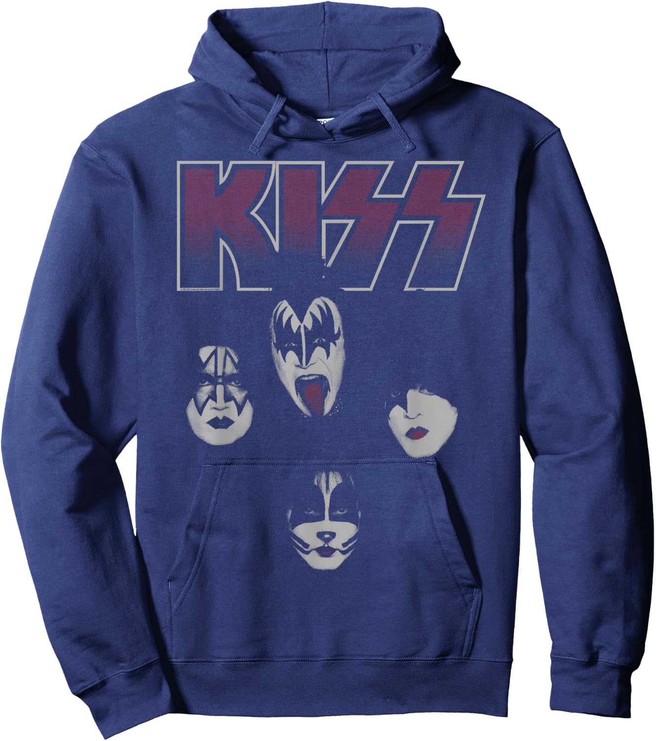 KISS - Portrait Hoodie - Hoodie | Navy