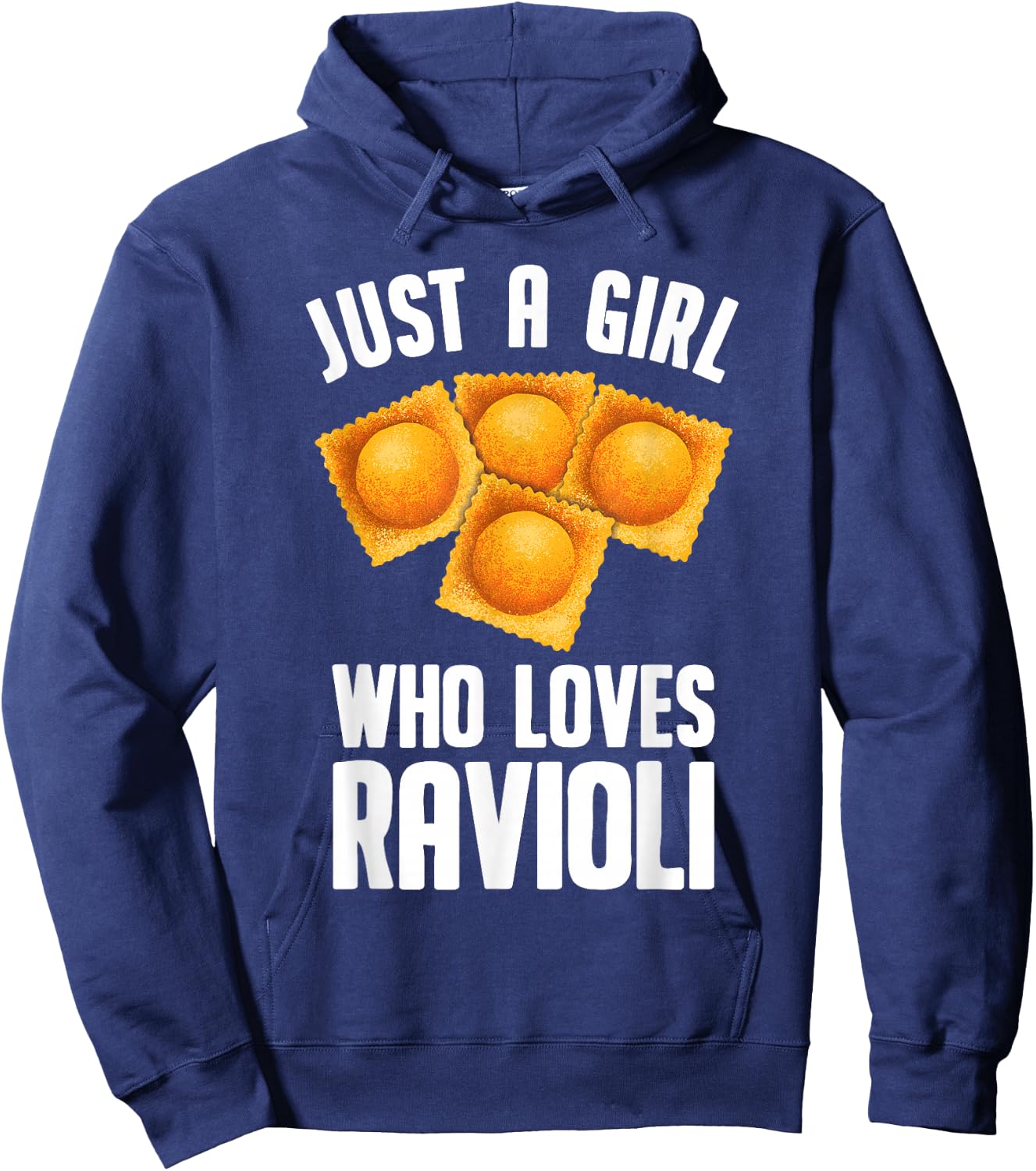 Cool Ravioli Design For Girls Women Ravioli Pasta Dough Wrap Hoodie - Hoodie | Navy