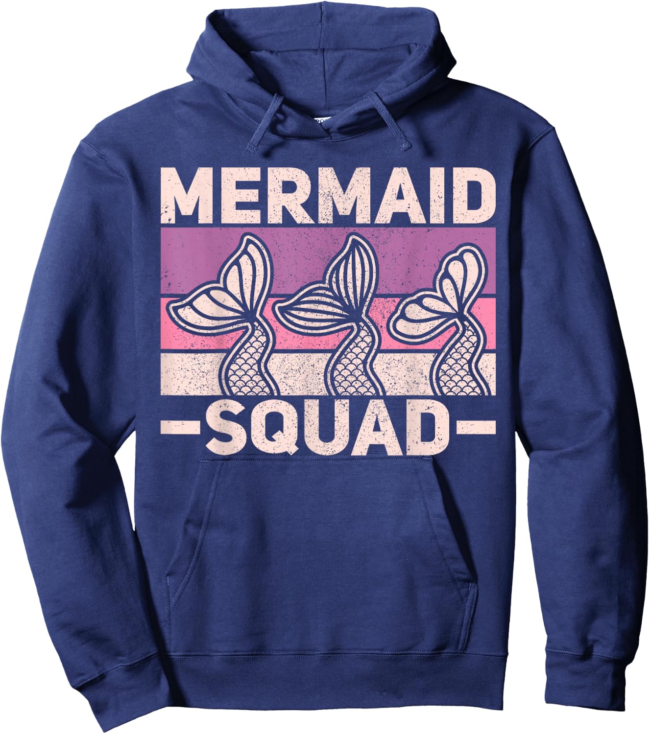 Mermaid Squad Mermaid Birthday Outfit Mermaid Party Mermaid Hoodie - Hoodie | Navy