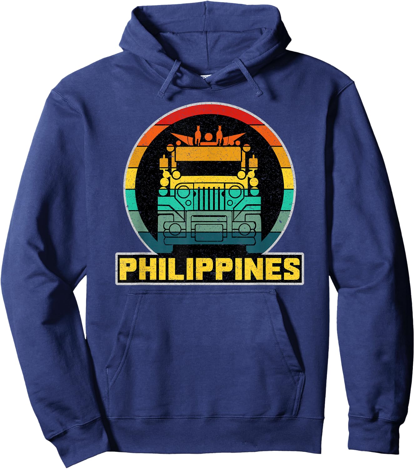Philippine Filipino Jeepney Creative Pride King Of The Road Hoodie - Hoodie | Navy