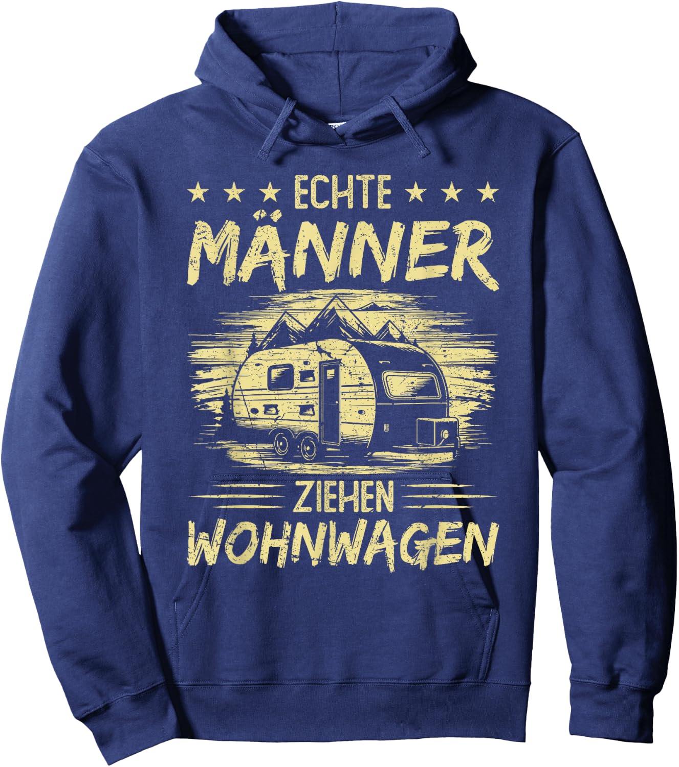 Caravan Saying Men's Camping Camper , black Hoodie - Hoodie | Navy