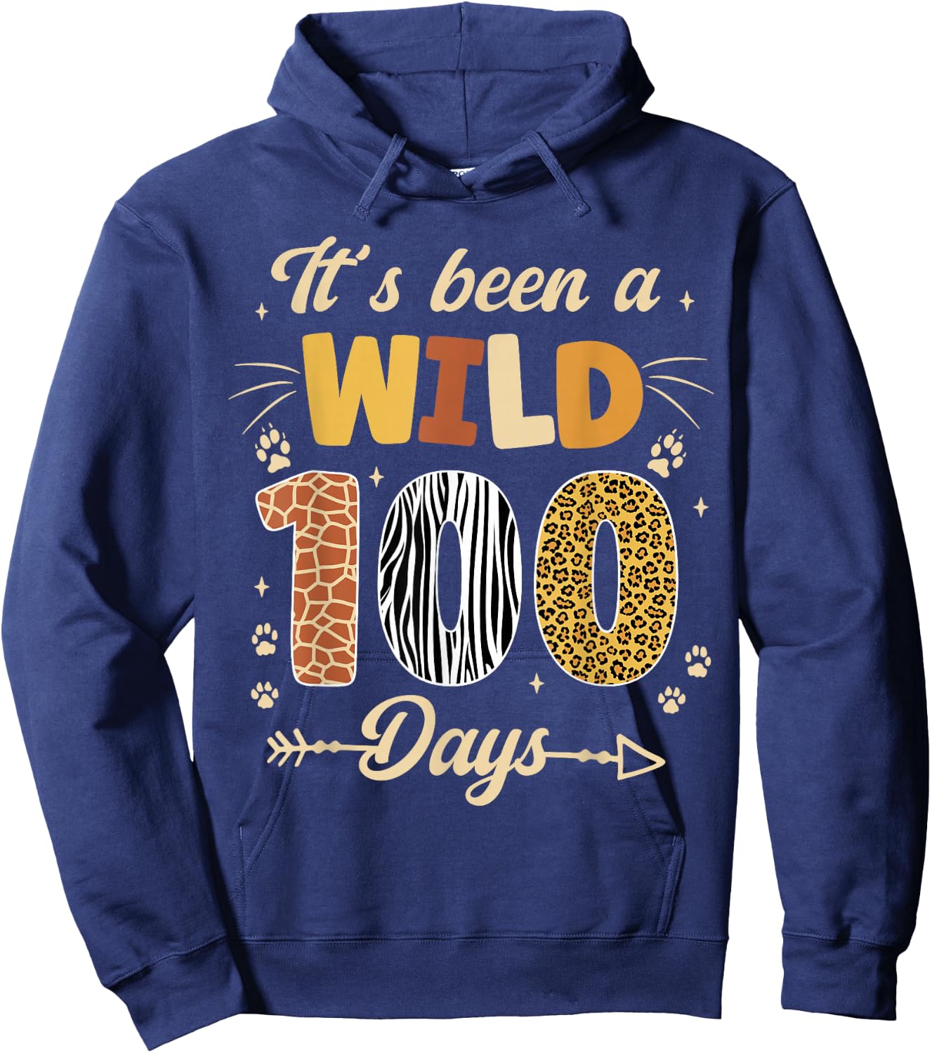 100 Days of School Teacher 100th Day of School kids Girl Boy Hoodie - Hoodie | Navy