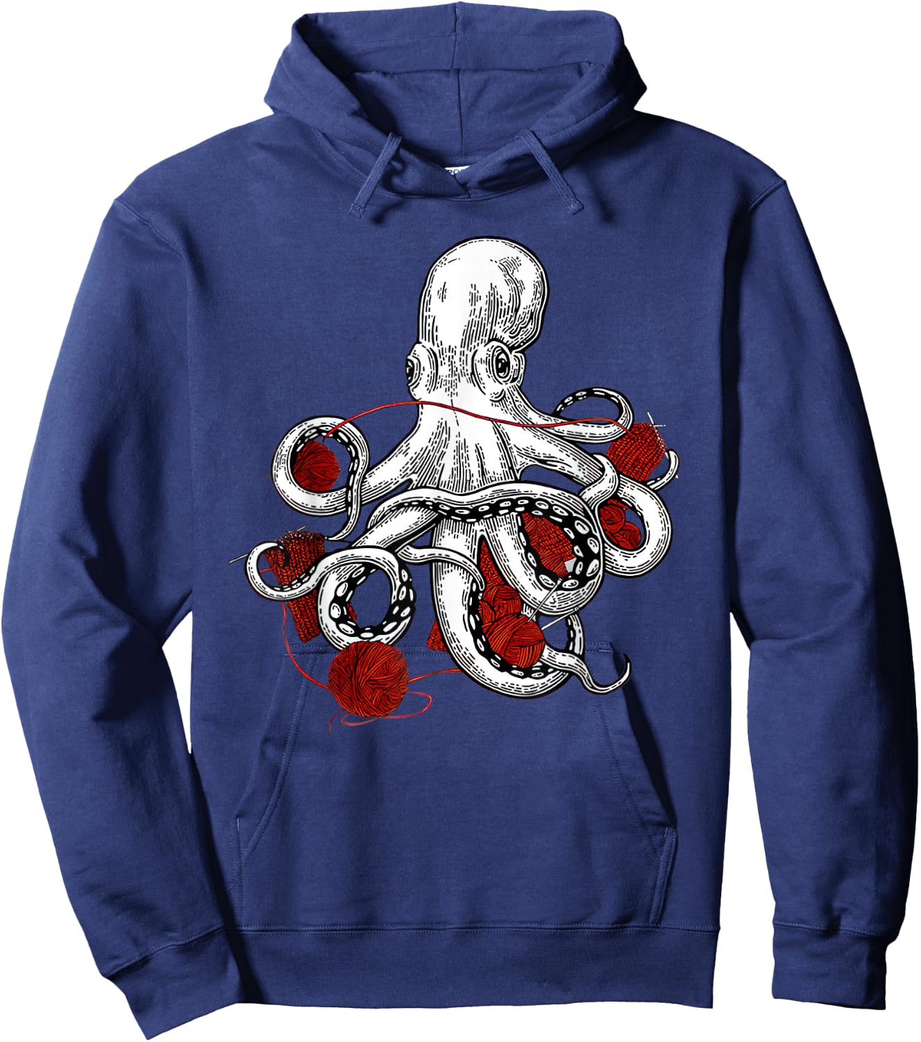 Yarn vogue yarn craftopus funny octopus yarn lover Hoodie - Hoodie | Navy