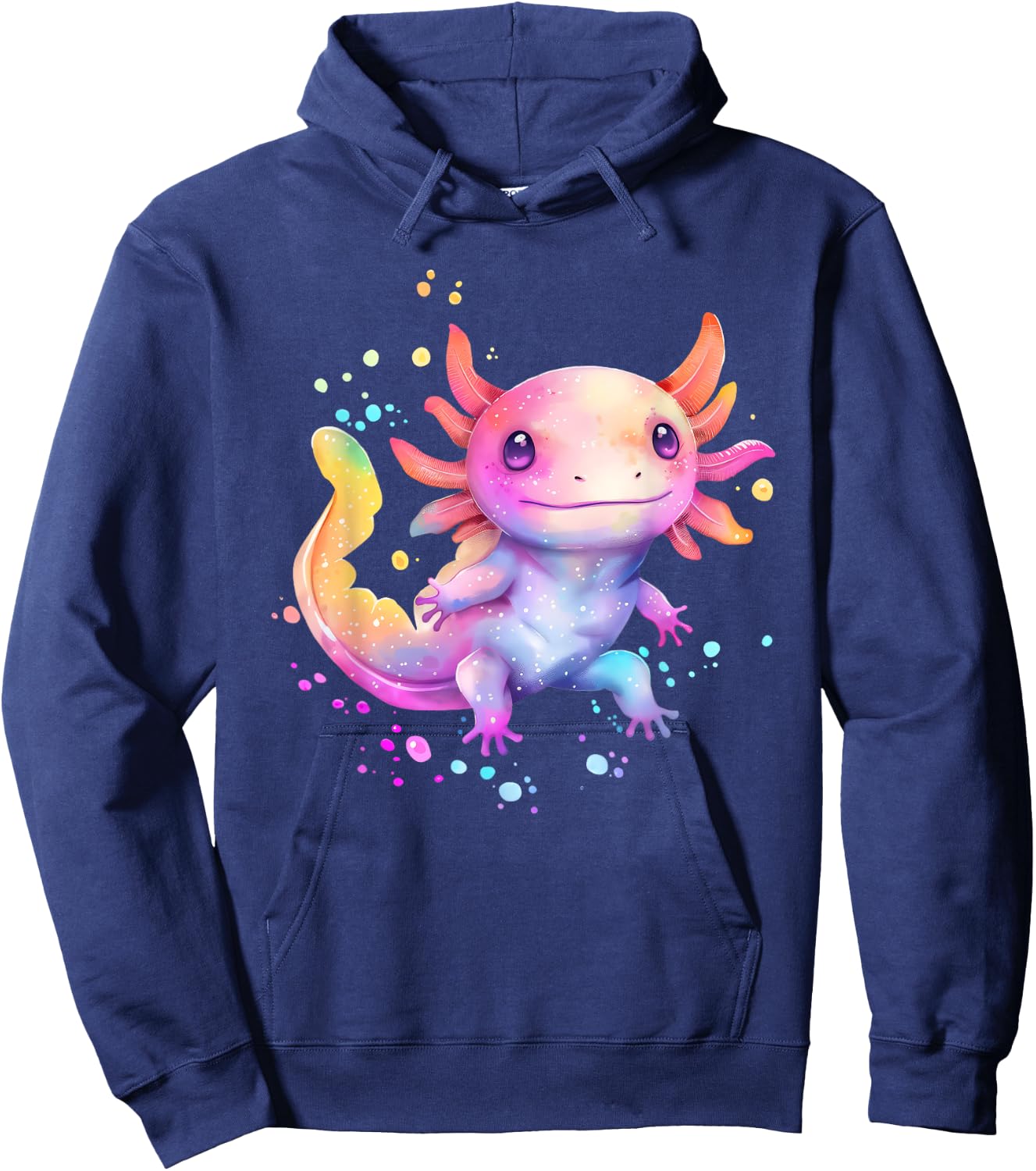 Axolotl Animal Pop Art Cute Axolotl Lover For Boy Girl Hoodie - Hoodie | Navy