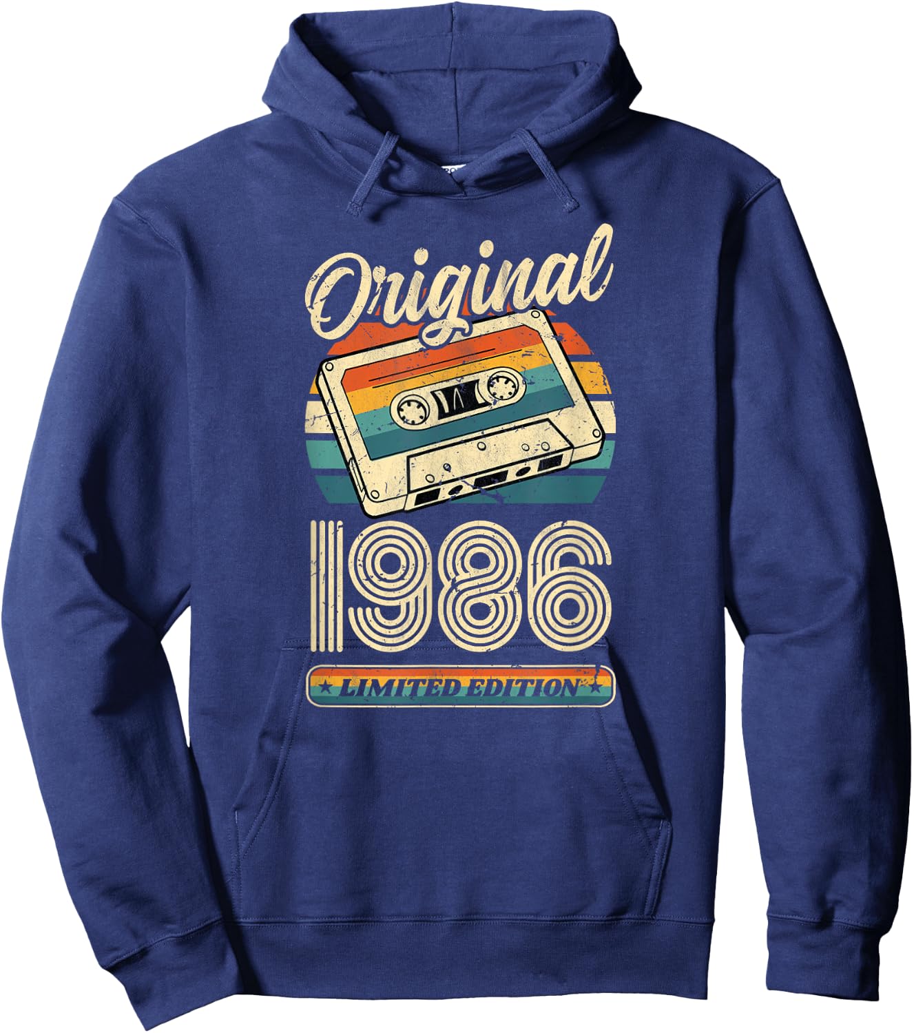 40.Geburtstag Retro Vintage 1986 Mann Frau Geschenk Hoodie - Hoodie | Navy